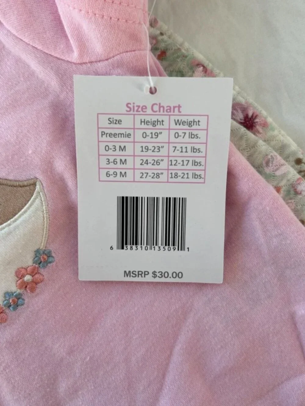 Duck Duck Goose Baby Girl 2 Piece Quilted Set- 3-6M